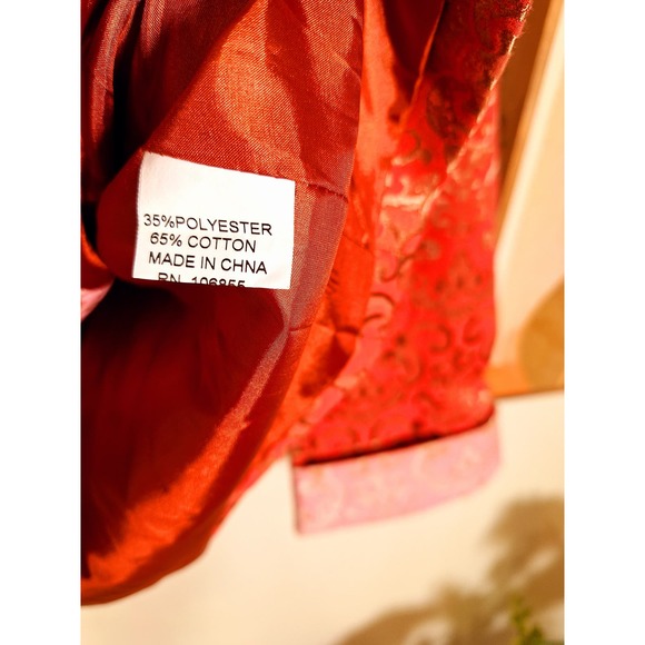 Shanghai Soho Women's Red Asian Jacket XXL - Picture 9 of 9